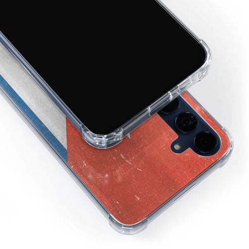 Cuban Flag Distressed Galaxy S24 Clear Case